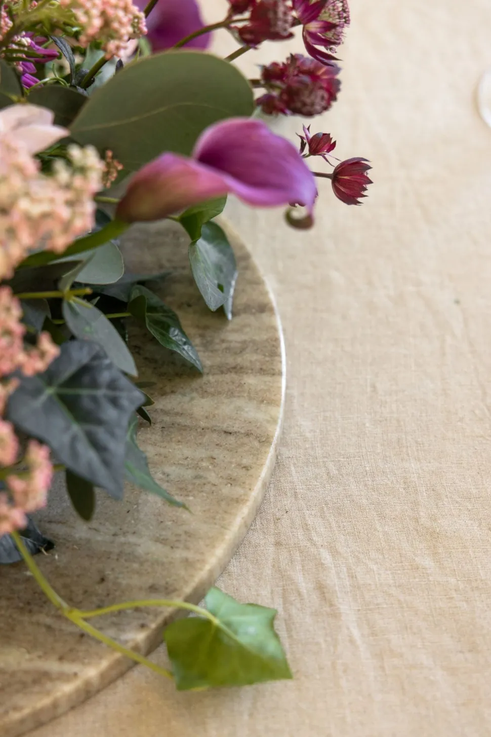 Alva marbel leikkuulauta beige