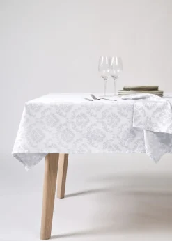 Angelica pintakäsitelty pöytäliina valkoinen