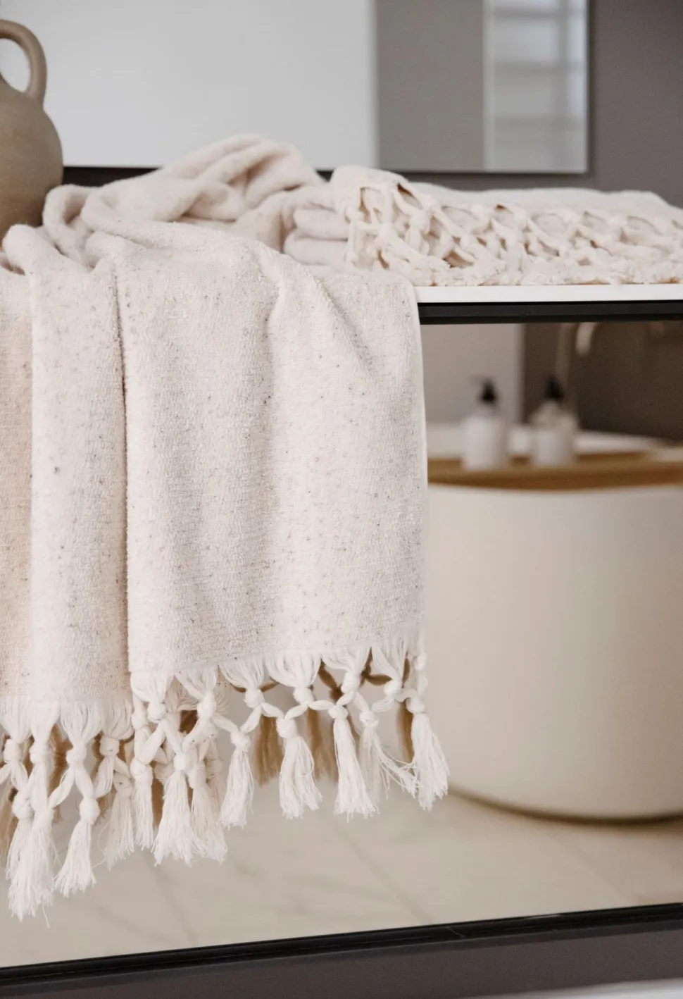 Atelier melange kylpypyyhe beige