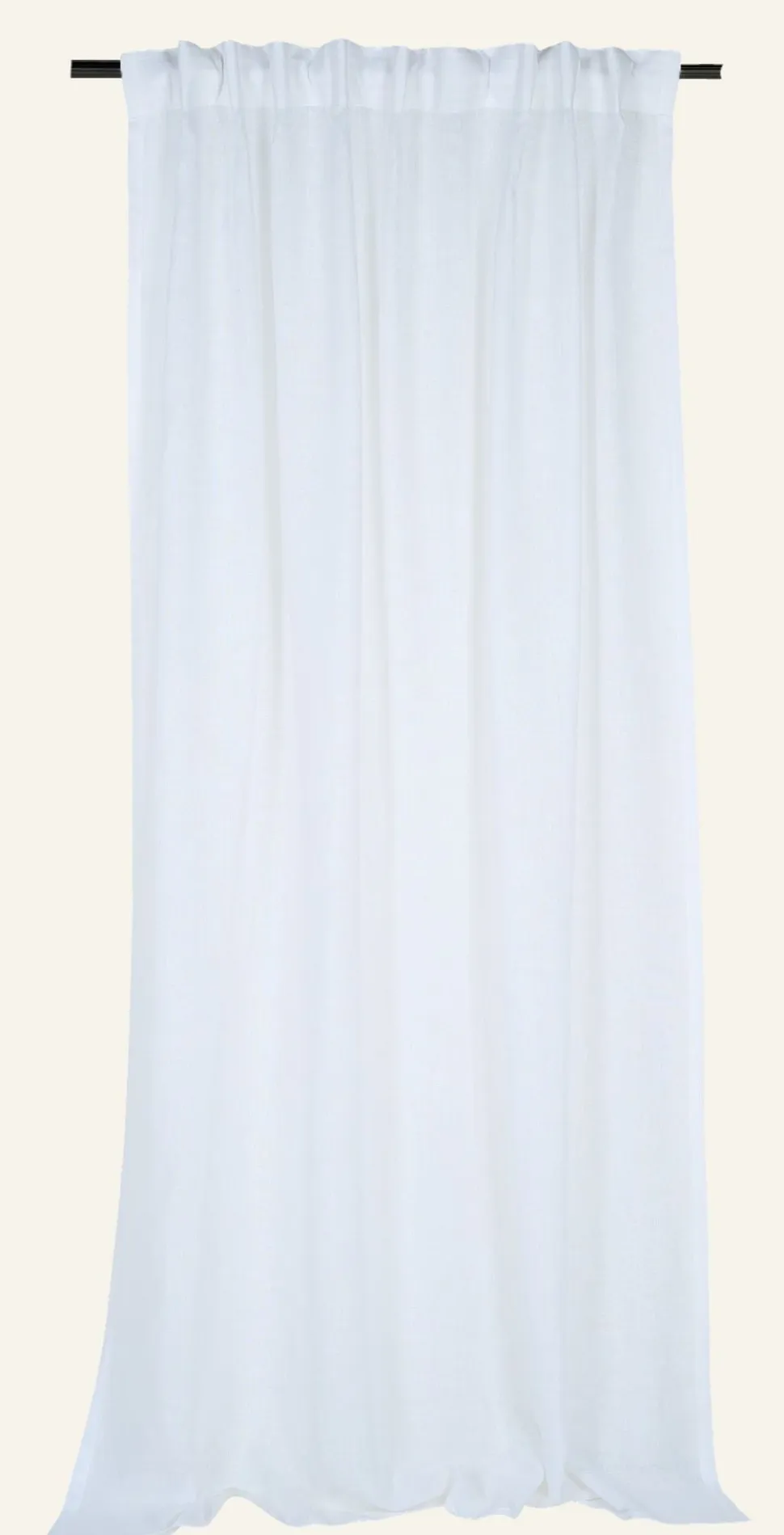 Atelier sheer pellavaverho valkoinen