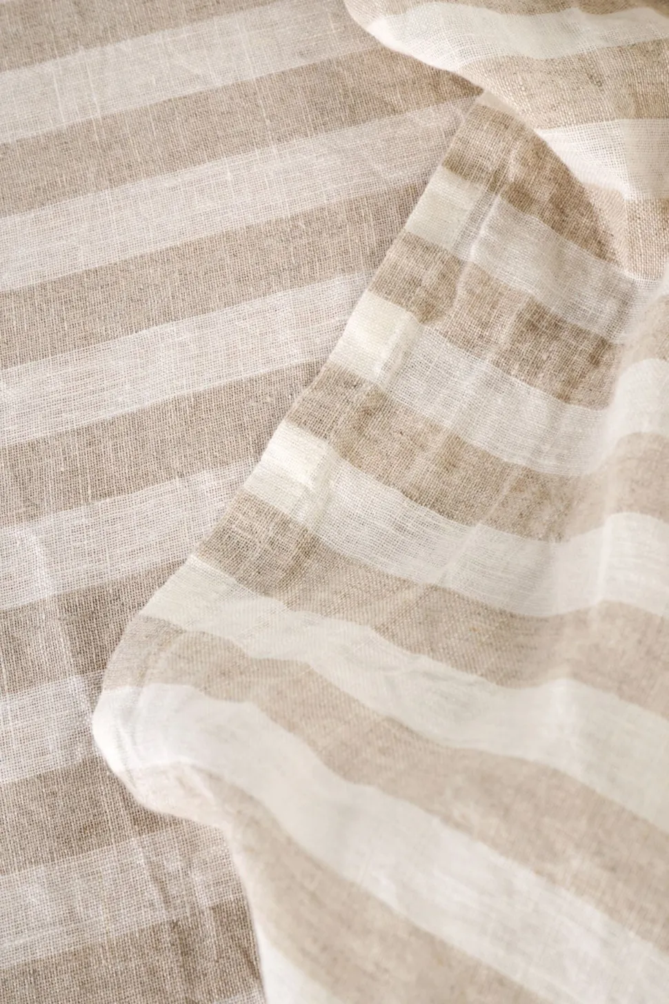 Atelier stripe pellavaliina beige