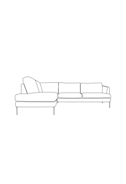 Ava Avokulmasohva vasen beige