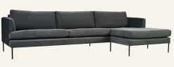 Ava Sofa Sjeselong setetrekk pakke høyre irtopäällinen divaani oikea harmaa