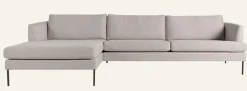 Ava Sofa Sjeselong setetrekk pakke venstre irtopäällinen divaani vasen beige