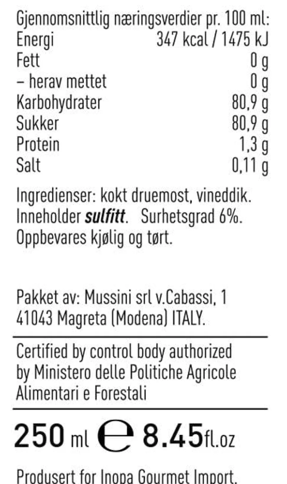 Balsamico etikka moniväri