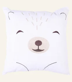 Bear koristetyyny valkoinen