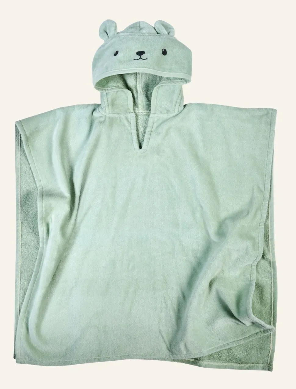 Bear poncho vaaleanvihreä