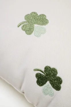 Big clover koristetyyny moniväri/vihreä