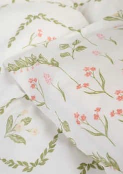 Birgitta Floral pussilakanasetti satiinipuuvillaa moniväri