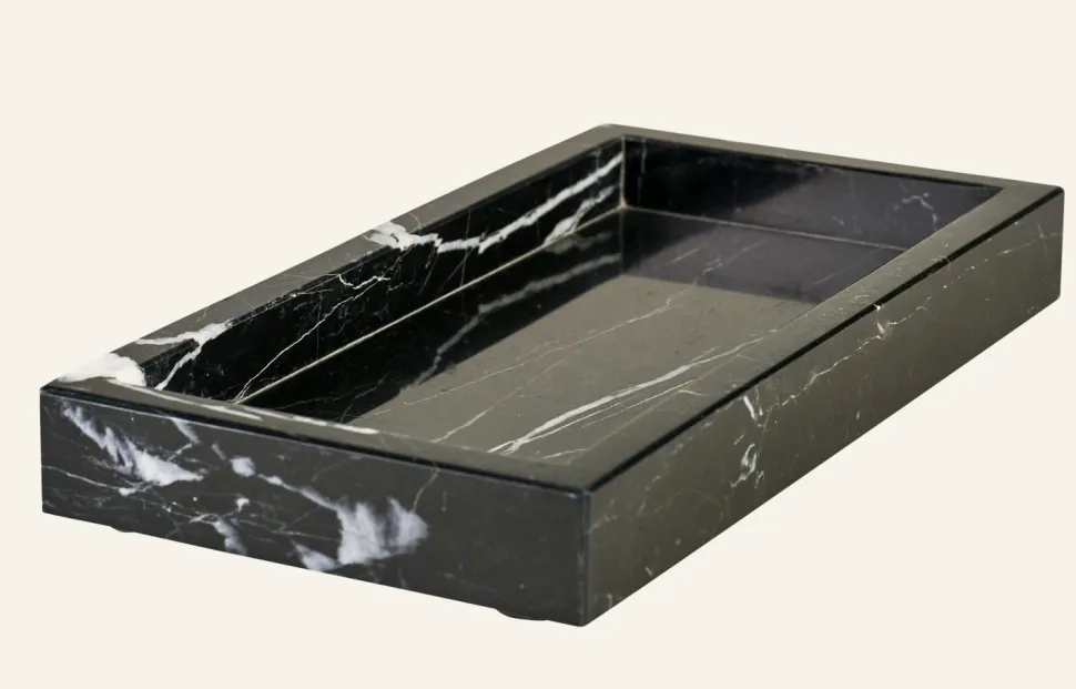Black Marble tarjotin musta