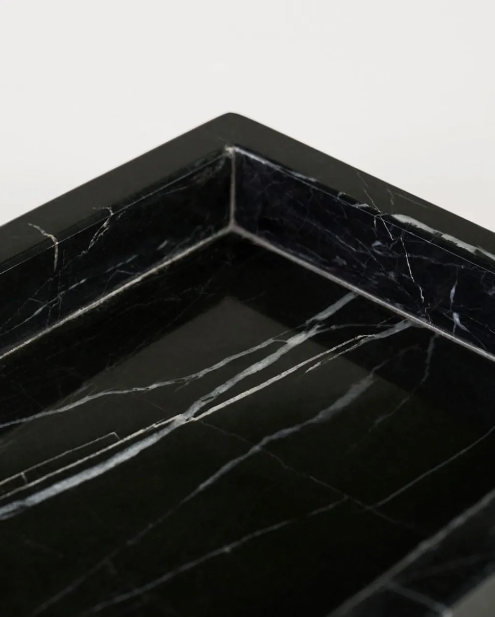 Black Marble tarjotin musta
