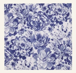Blue flowers ruokaservetit sininen