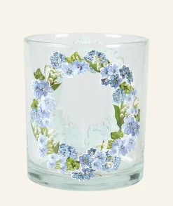 Blue Wreath kynttilälyhty sininen
