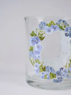 Blue Wreath kynttilälyhty sininen