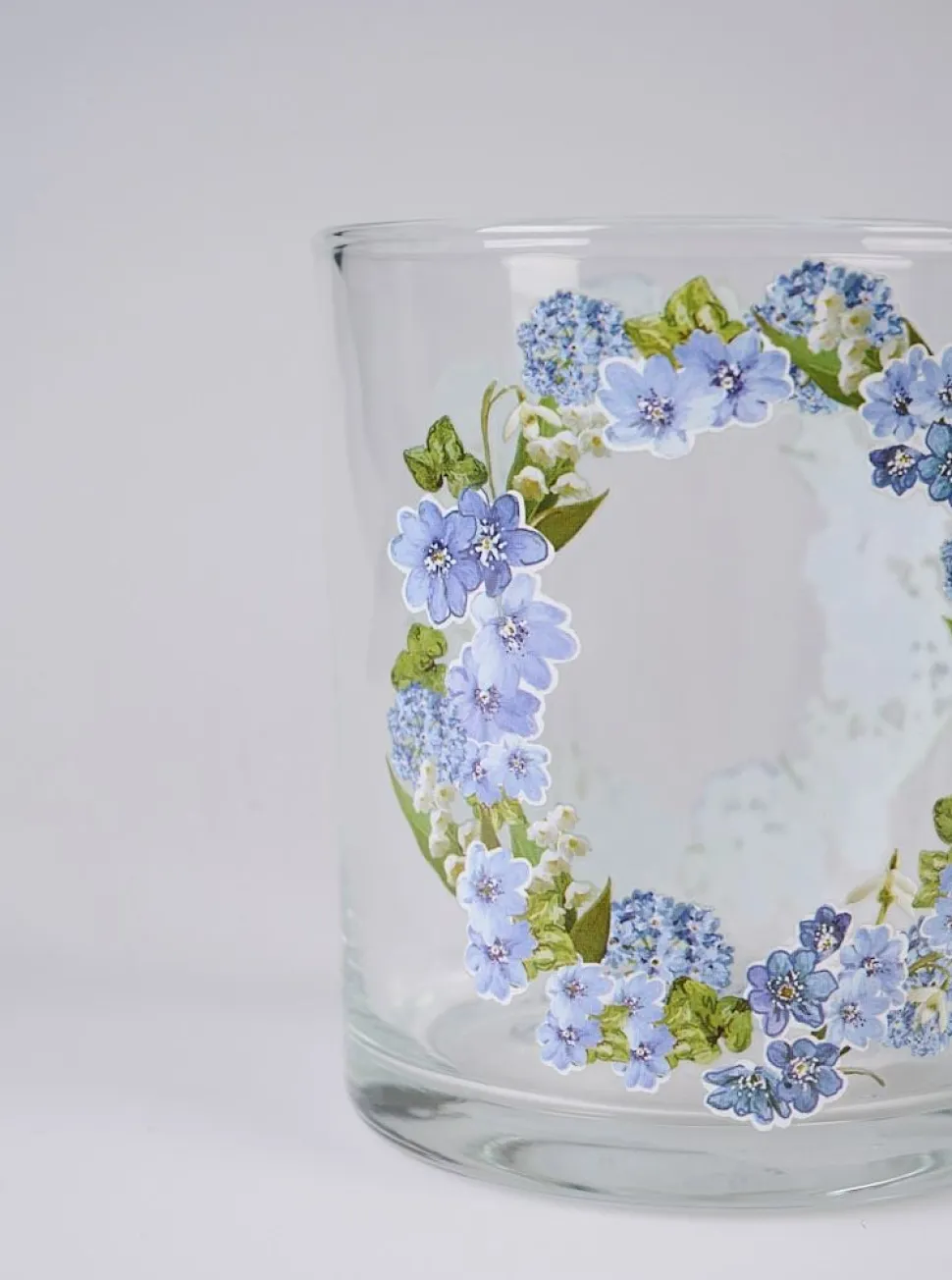 Blue Wreath kynttilälyhty sininen