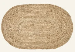 Braided ovimatto luonnonväri