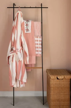 Cabin Stripe kylpytakki roosa
