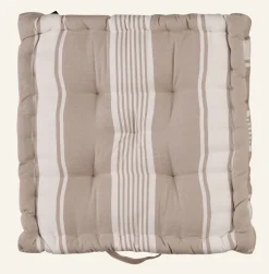 Capri stripe istuintyyny harmaanruskea