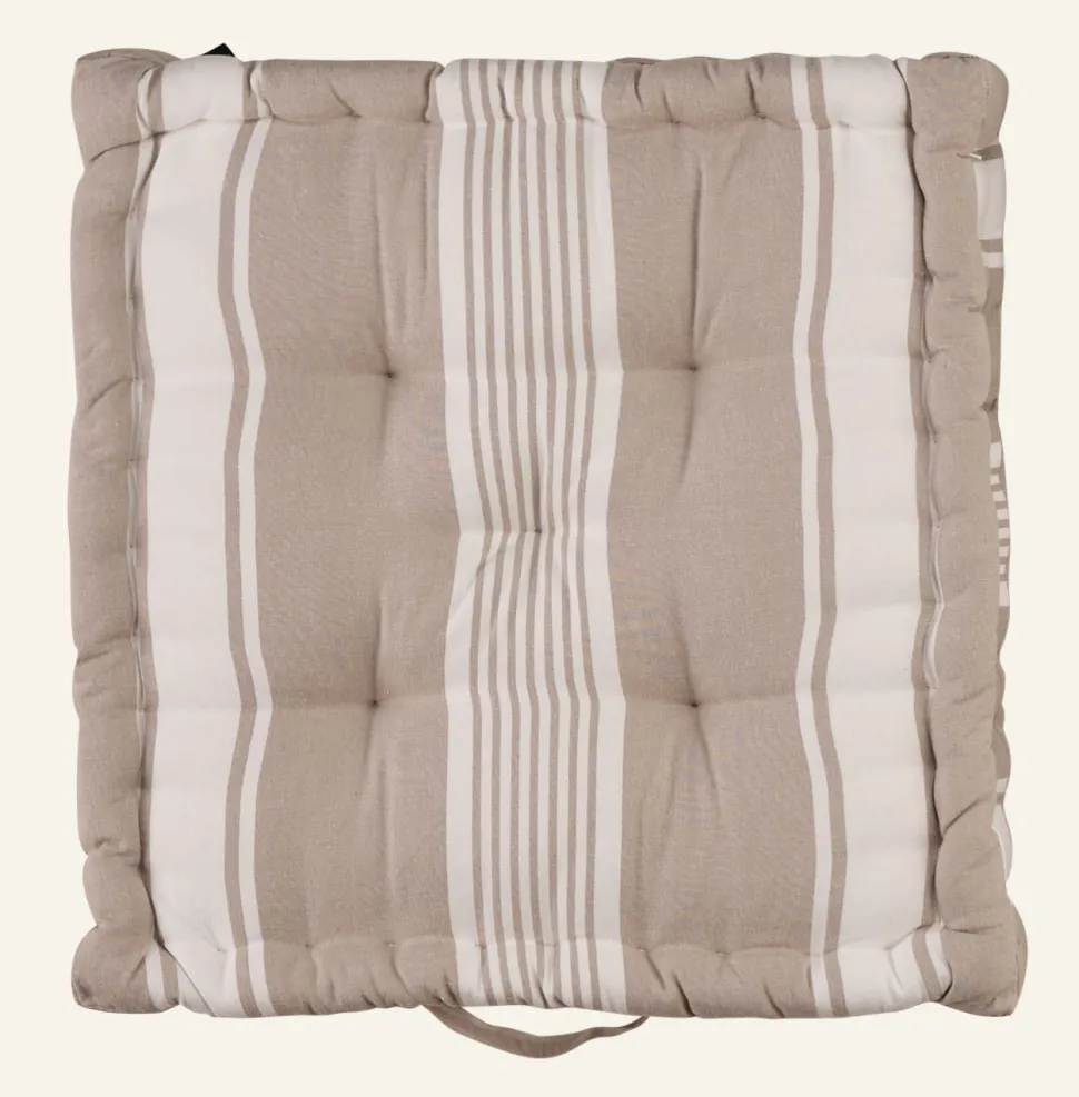 Capri stripe istuintyyny harmaanruskea