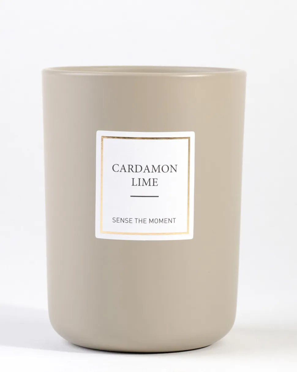 Cardamon Lime matt tuoksukynttilä beige