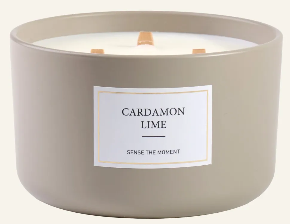 Cardamon Lime matt tuoksukynttilä beige