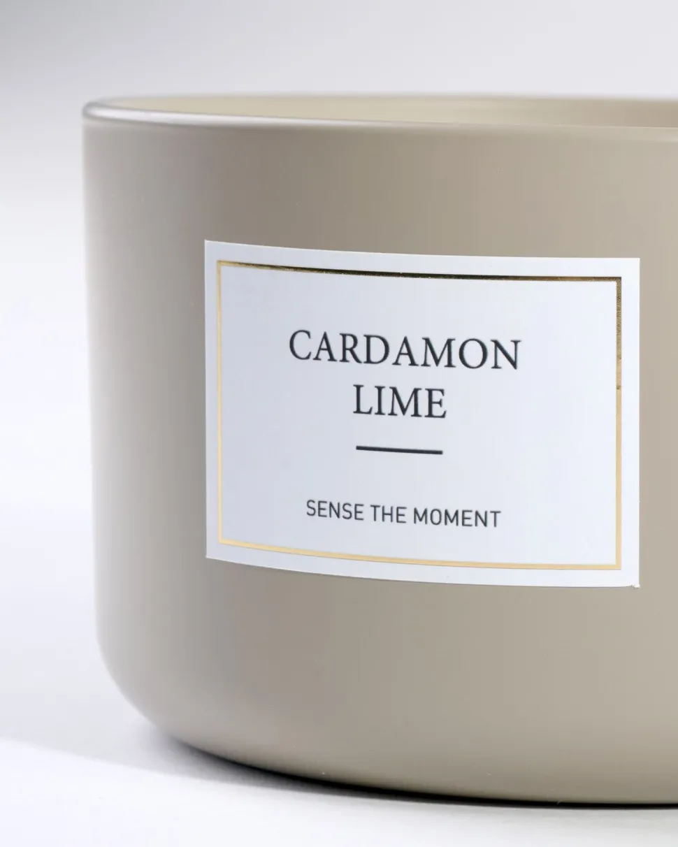 Cardamon Lime matt tuoksukynttilä beige