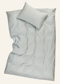 Classic stripe pussilakanasetti puuvillaa vihreä