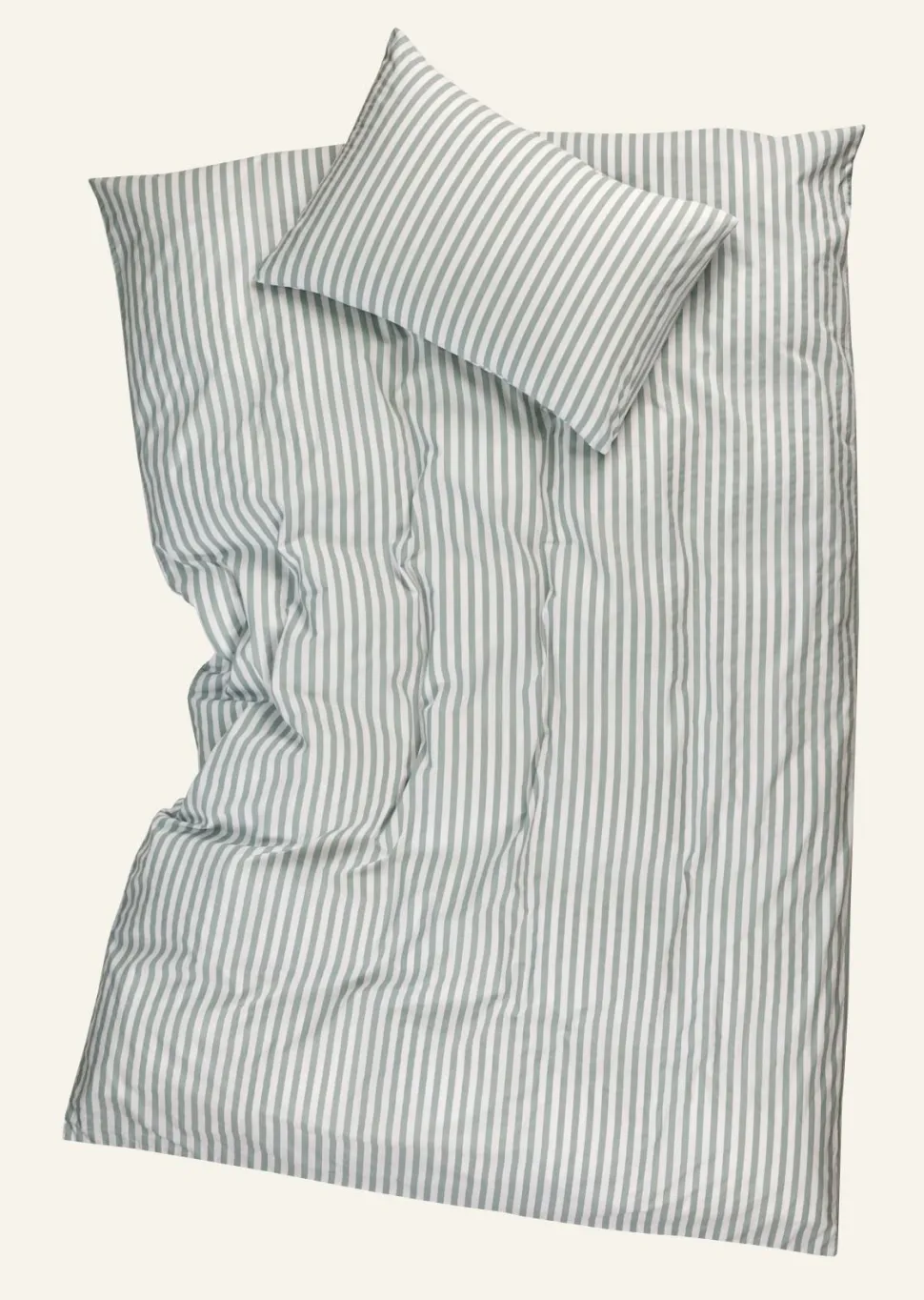 Classic stripe pussilakanasetti puuvillaa vihreä
