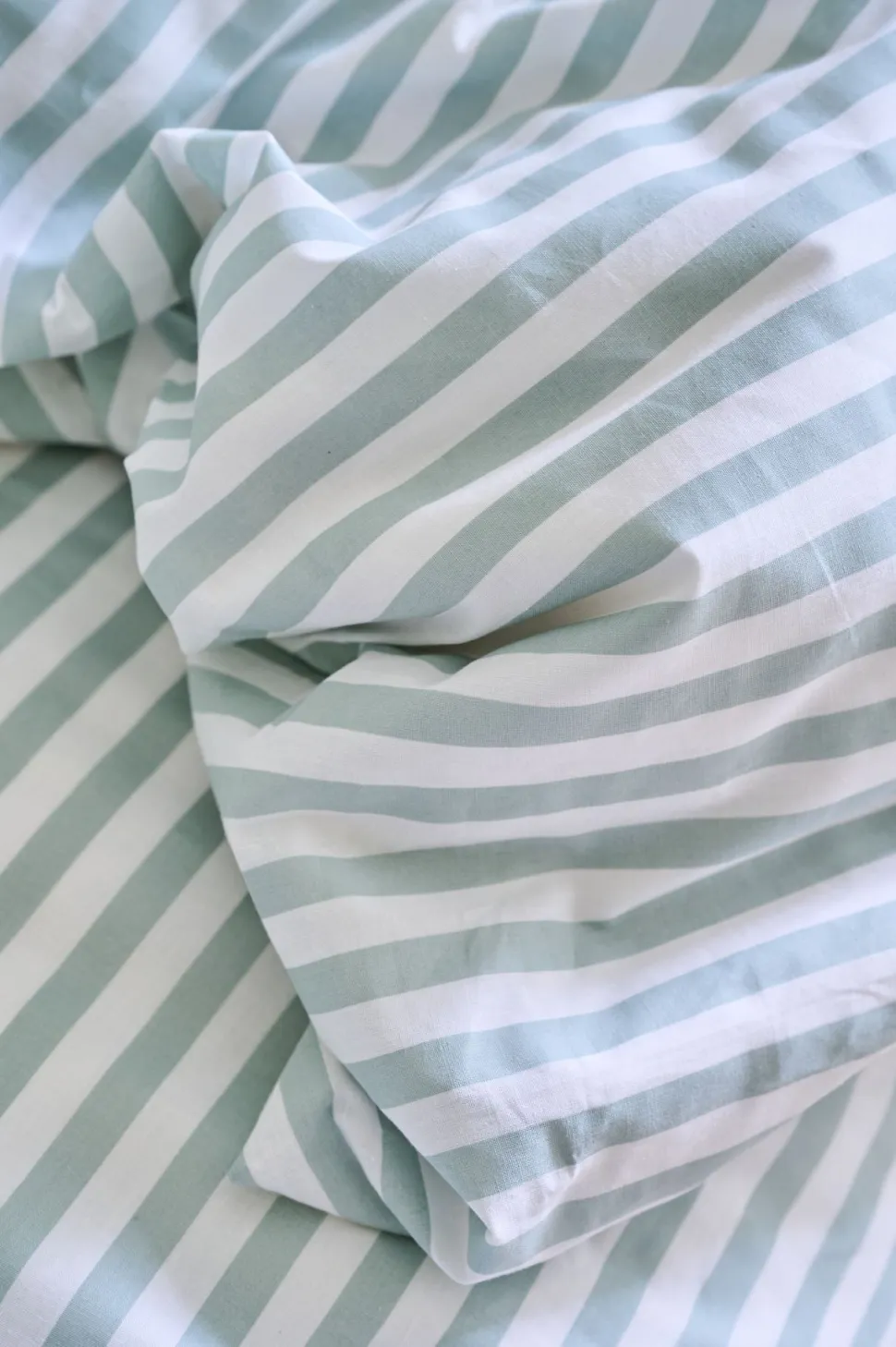 Classic stripe pussilakanasetti puuvillaa vihreä