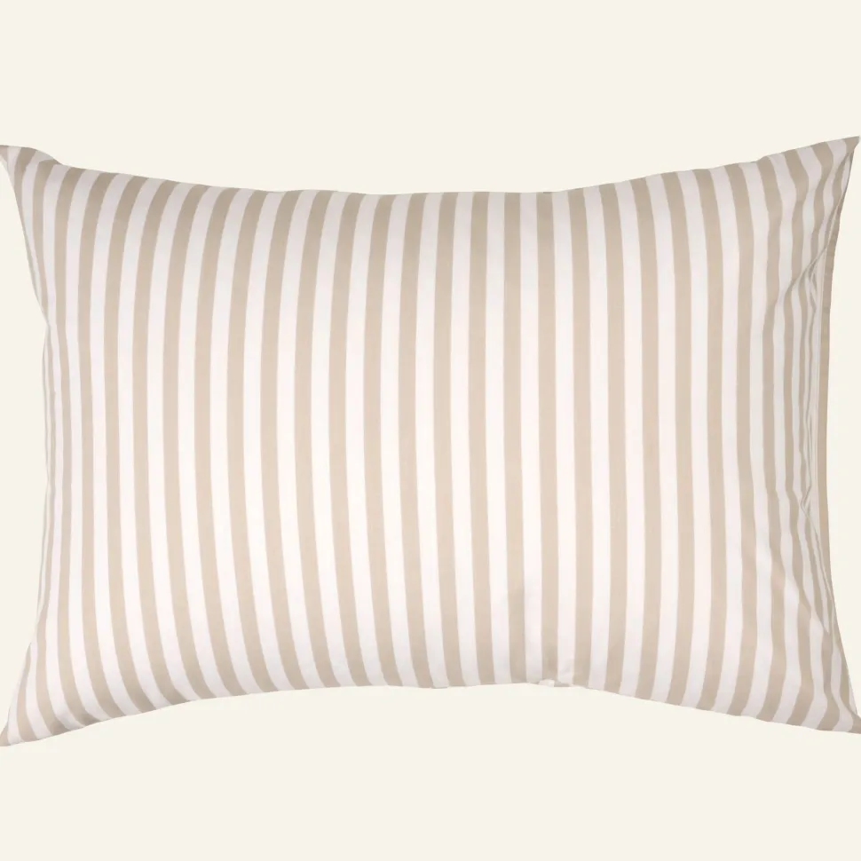 Classic stripe tyynyliina puuvillaa beige