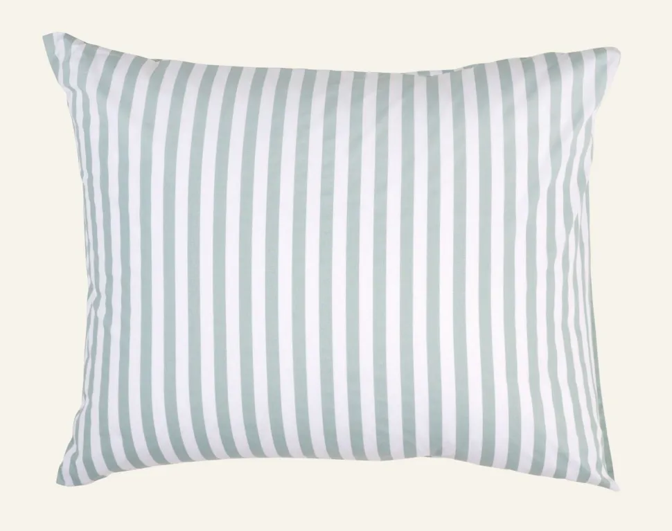 Classic stripe tyynyliina puuvillaa vihreä