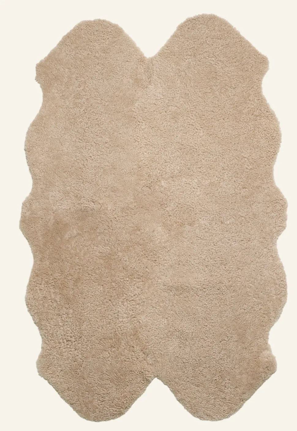 Curly grand lampaantalja beige