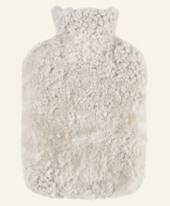 Curly wool kuumavesipullo beige
