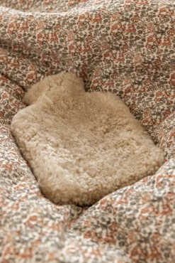 Curly wool kuumavesipullo beige
