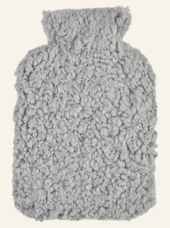 Curly wool kuumavesipullo vaaleanharmaa