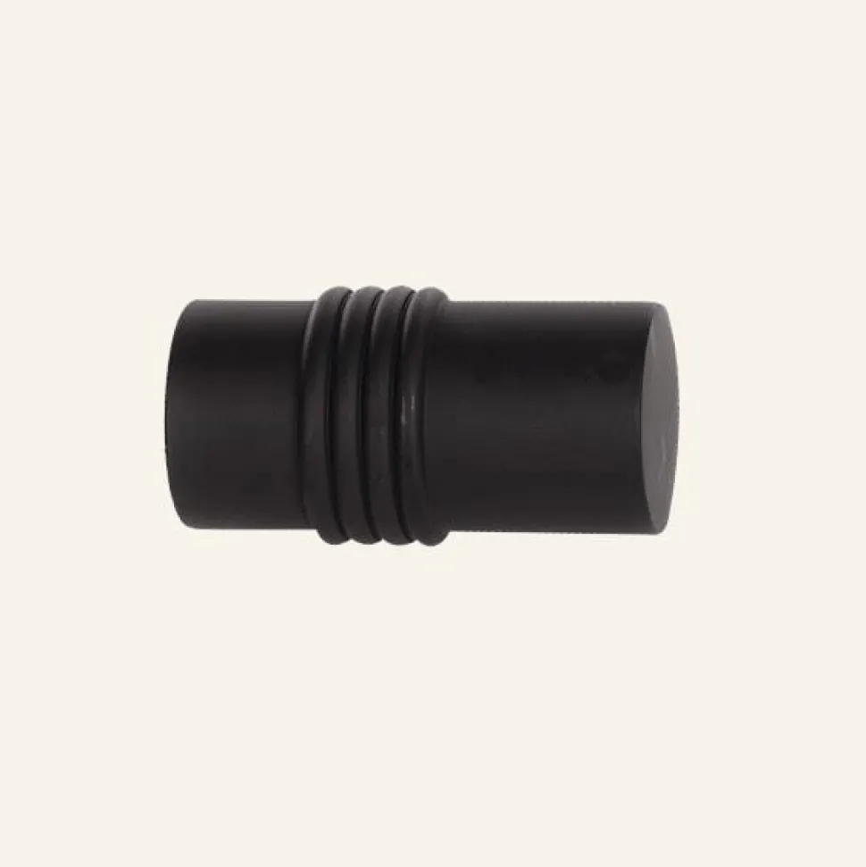 CYLINDER päätykappale 2 kpl musta