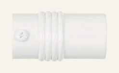 CYLINDER päätykappale 2 kpl valkoinen