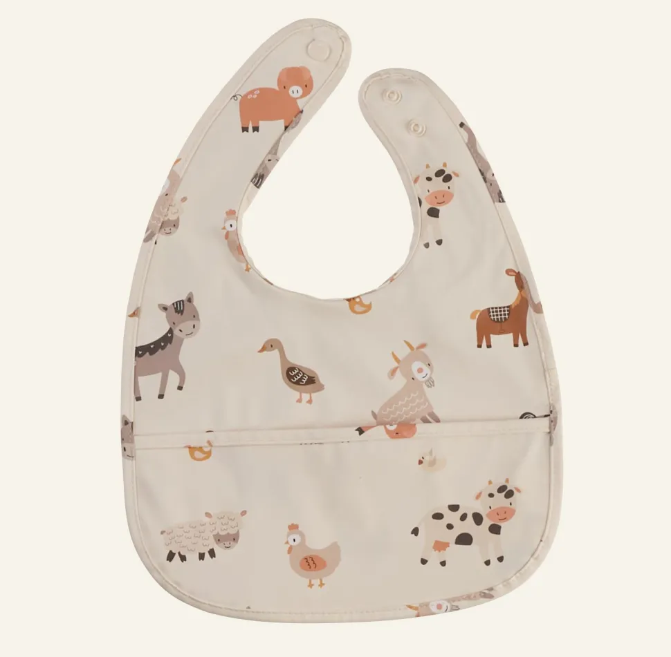 Farmer ruokalappu beige