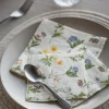 Floral paperiservetit moniväri