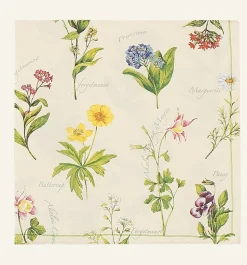 Floral paperiservetit moniväri