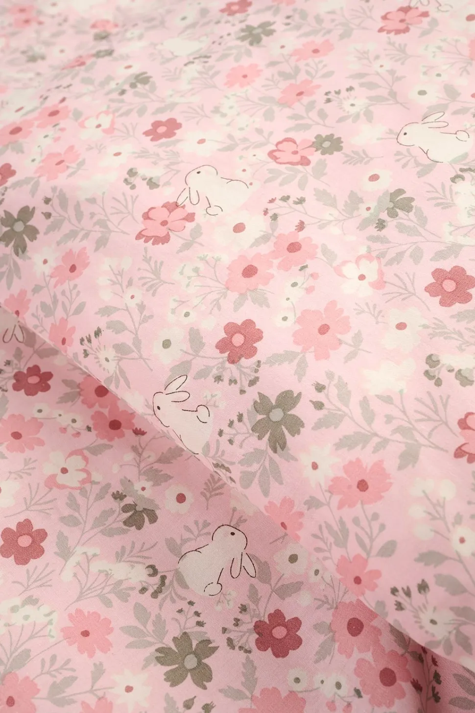 Flower Bunny pussilakanasetti roosa