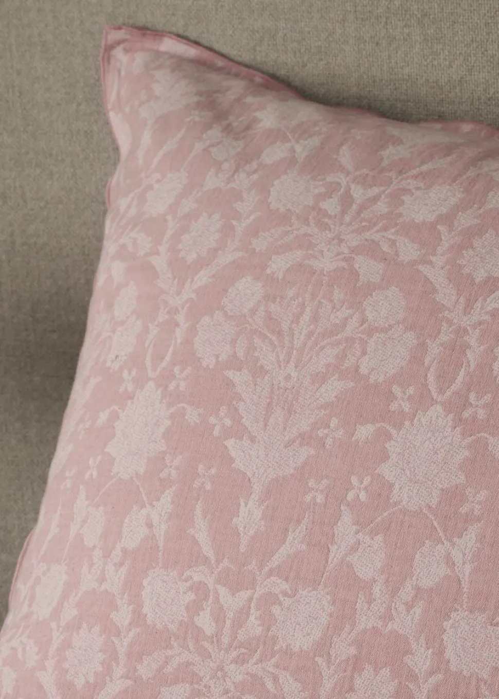 Flower Jacquard hotellityynyliina roosa