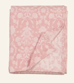 Flower Jacquard päiväpeitto roosa
