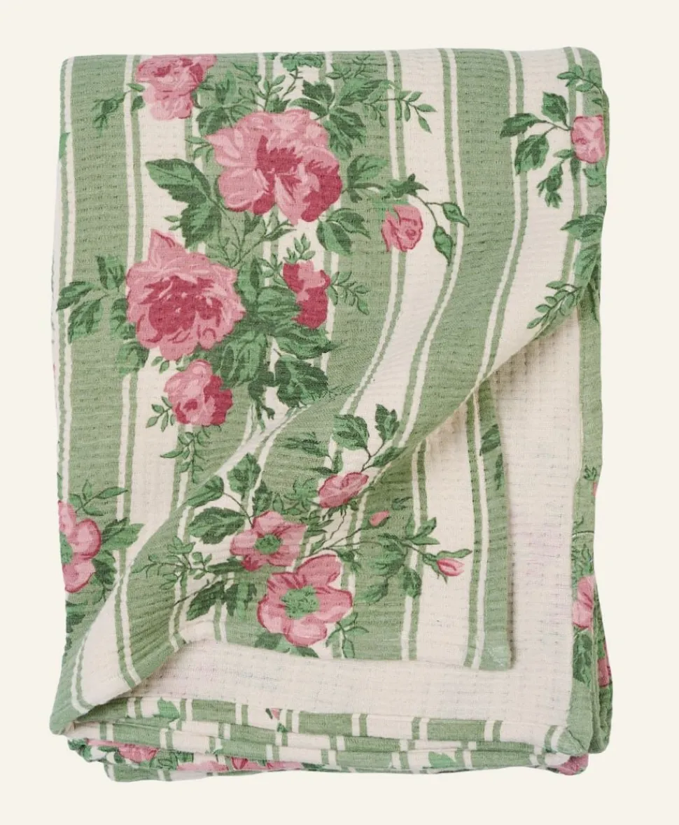 Flowerjoy torkkupeitto moniväri/vihreä