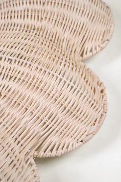 Flowerly rattan peili vaalea luonnoväri