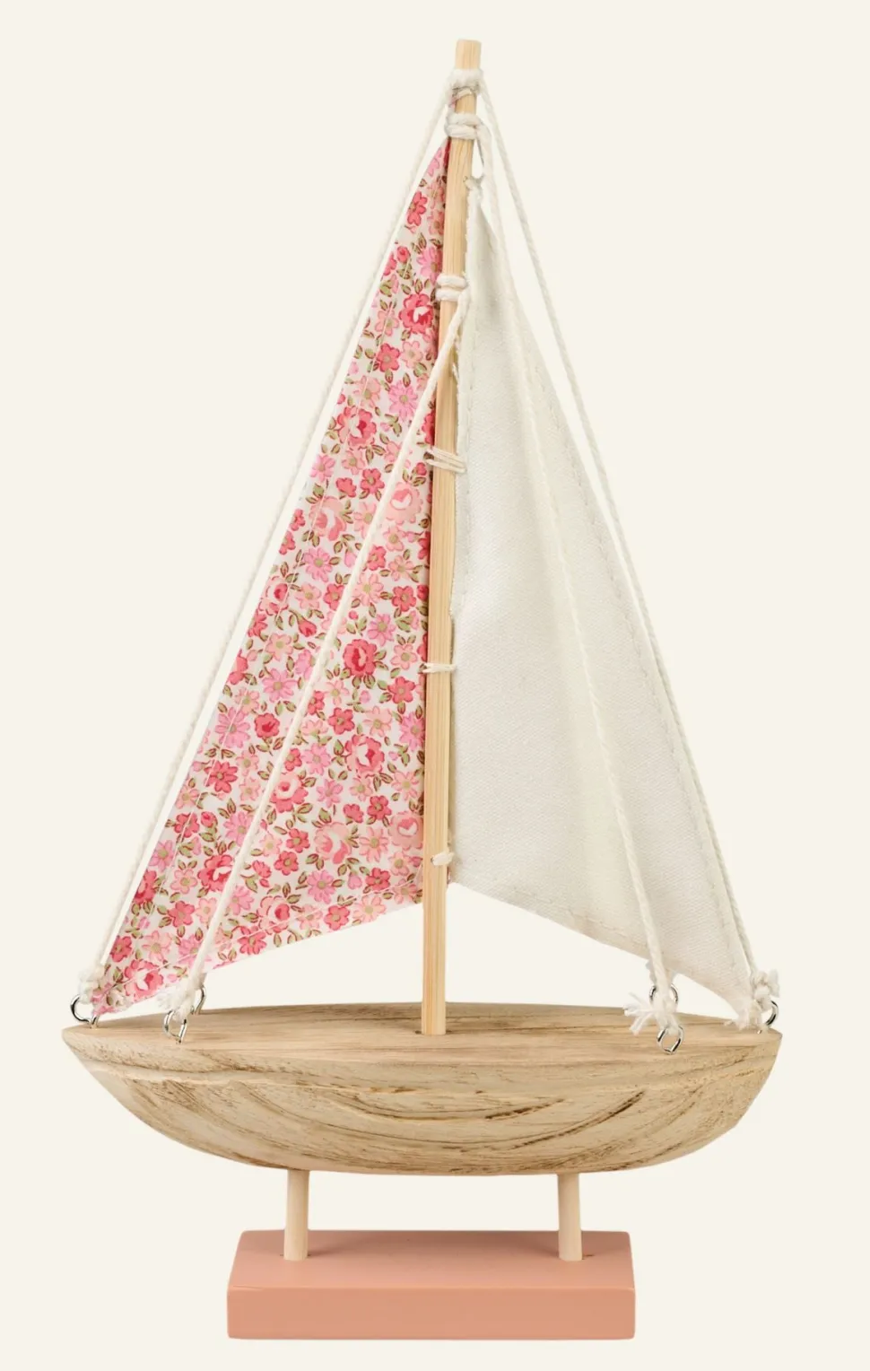 Flower sailboat koriste roosa