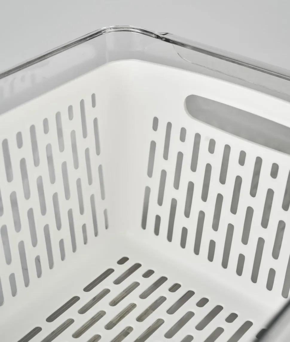 Fresh basket säilytyspurkki luonnonvalkoinen
