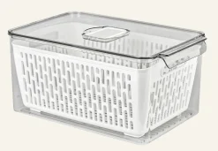 Fresh basket säilytyspurkki luonnonvalkoinen