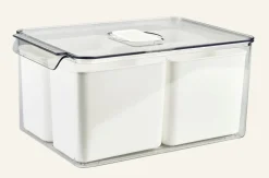 Fresh 4-cell säilytyslaatikko luonnonvalkoinen
