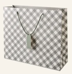 Gingham lahjapussi moniväri/vihreä